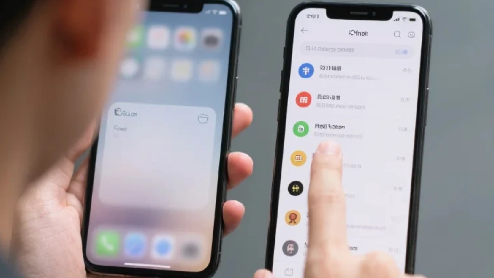 iOS鎖定畫面通知中心霧面特效實際操作畫面