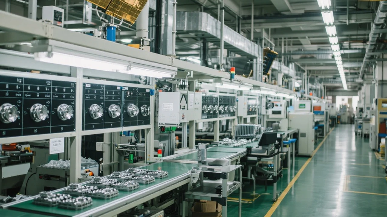 衛星零件生產線