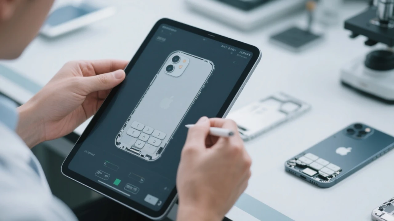 工程師檢測按鍵原型