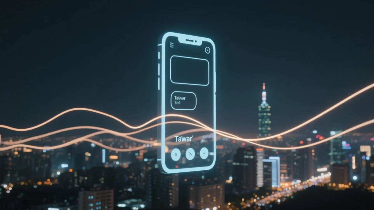 象徵科技發展的抽象光軌視覺