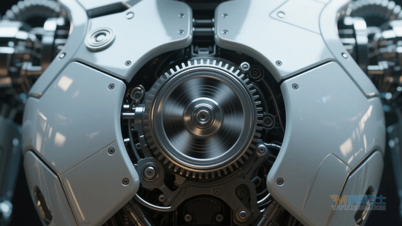 機器人胸部飛輪構造特寫