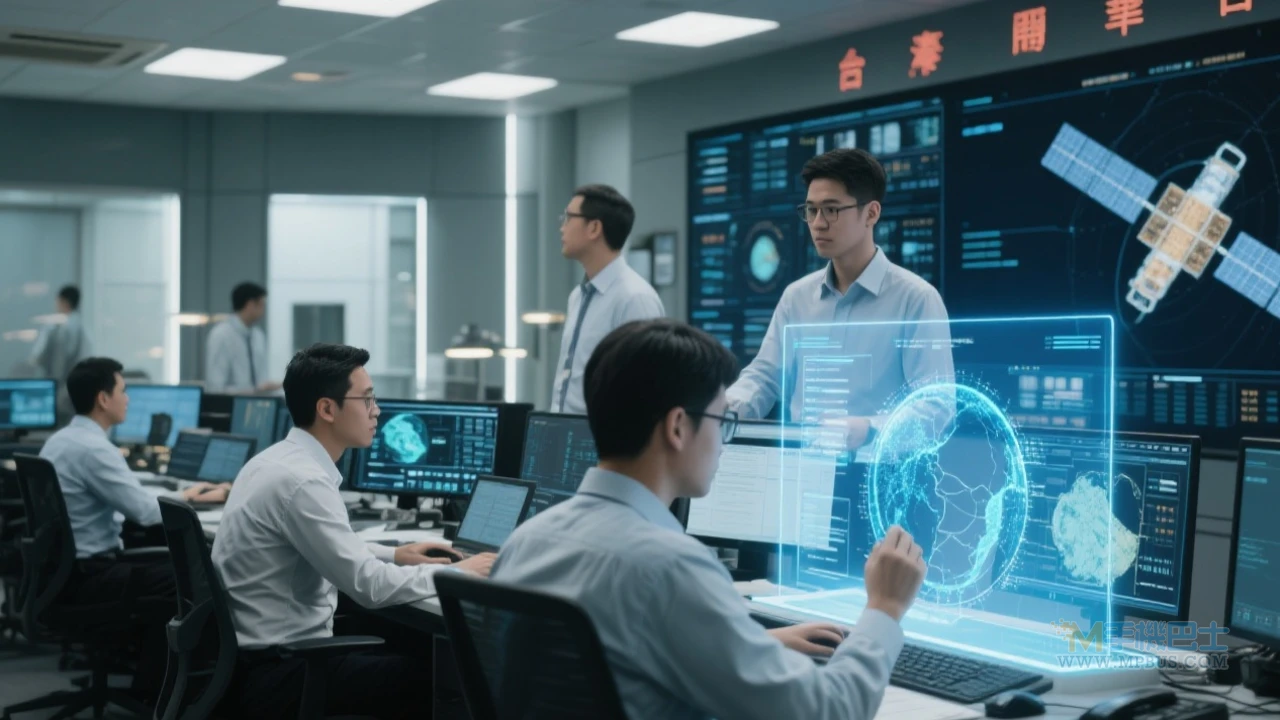 衛星控制中心概念圖