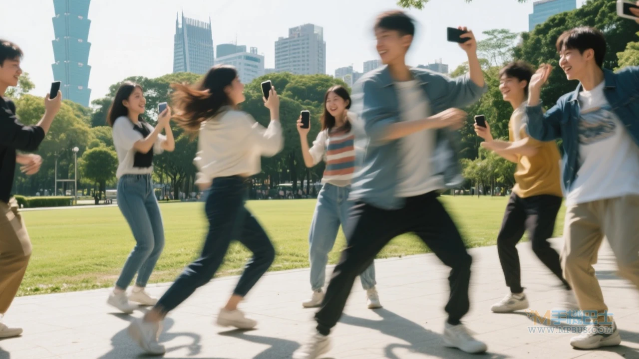 台北年輕人舞動場景